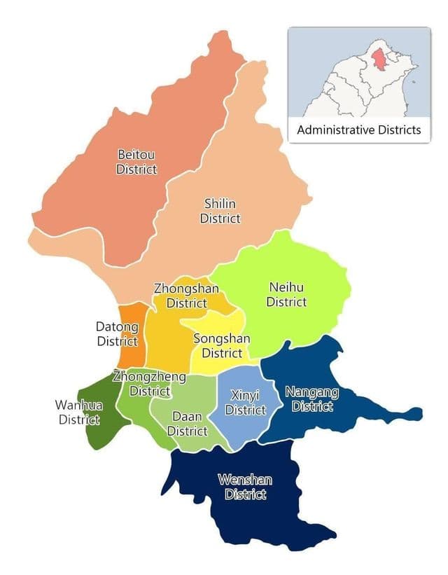 台北地区地图