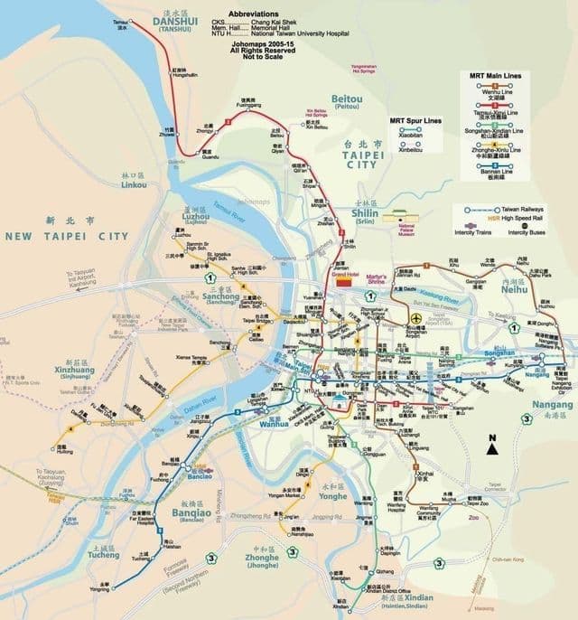 台北火车站地图